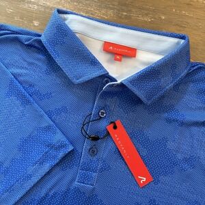 Redvanly Polo Shirt Mens XL Blue Golf Athletic Luxury Performance ARUNDEL NEW